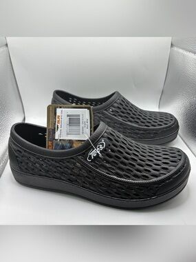 TECS Relax Aqua Garden Shoes Black Water Shoes Slip On Women’s Size 6 NWT